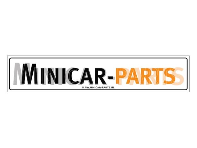 Bumper sticker Minicar-Parts
