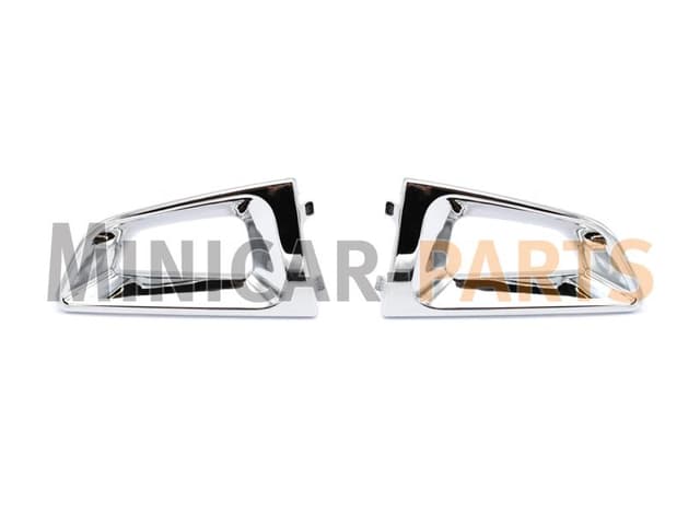 Trim Pieces Left + Right Steering Wheel Ligier / Microcar (Chrome)