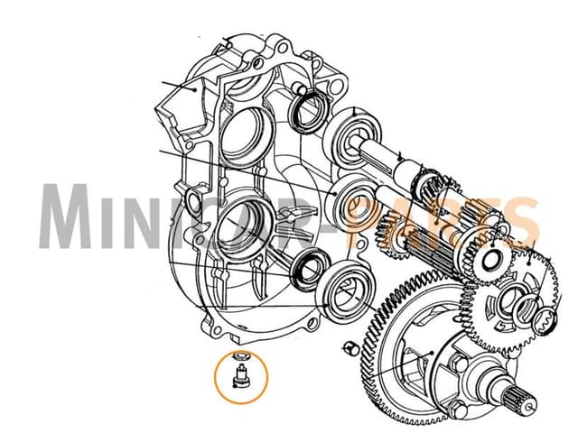 Magnet drain plug gearbox Aixam