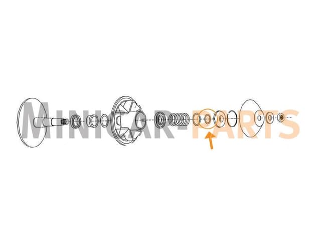 Variomatic engine side adjustment ring (0.5 mm)