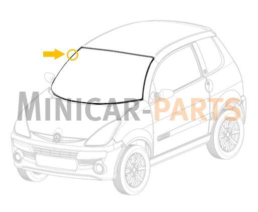 Windshield rubber Aixam 2005-2010