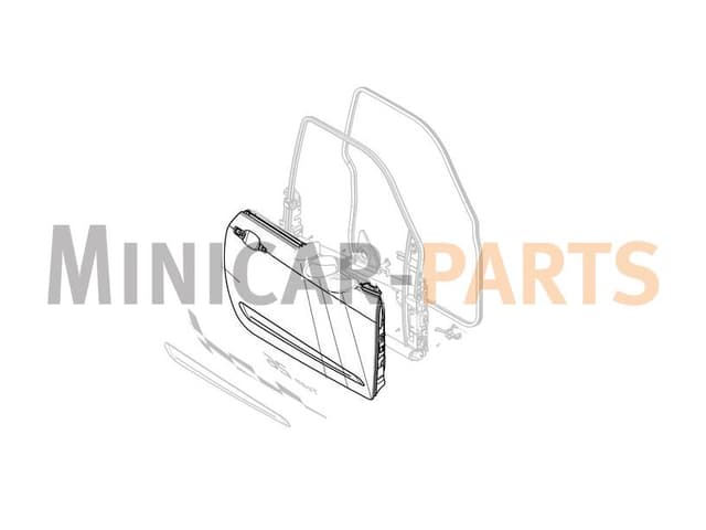 Door panel right side Ligier JS50 / JS50L