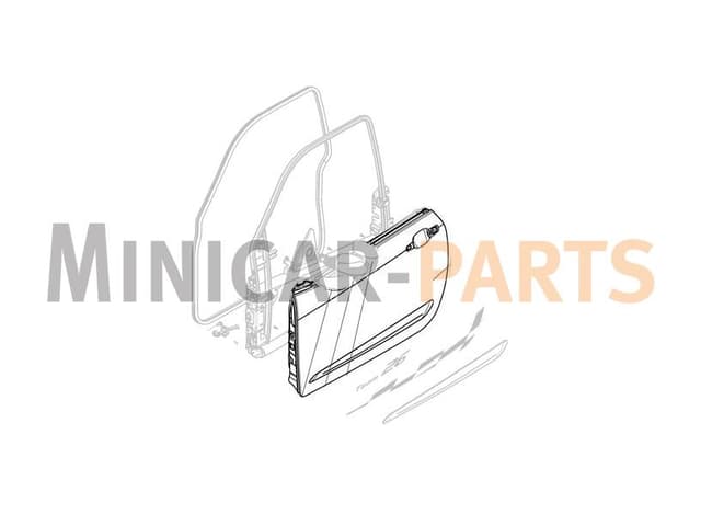 Door panel left side Ligier JS50 / JS50L