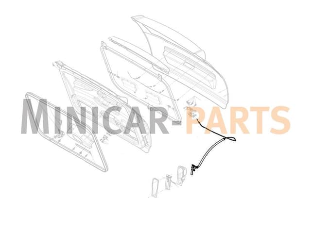 Tailgate cable Ligier / Due