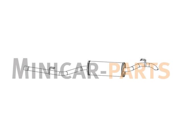 End silencer exhaust JDM Aloes / Roxsy (Yanmar)