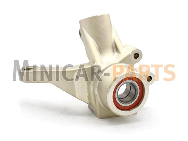 Steering knuckle + front wheel bearing right front Microcar / Ligier