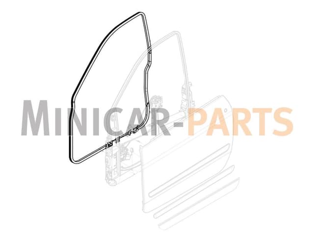 Door seal Microcar / Ligier / Dué
