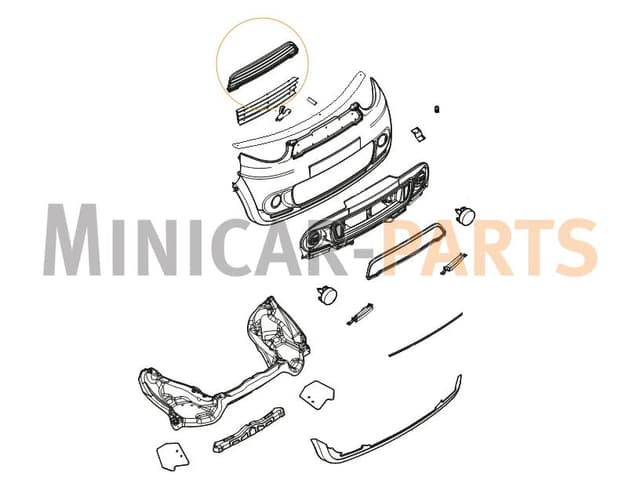 Bonnet grill Microcar M8